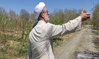 بازدید حجت‌الاسلام حبیب‌الله زمانی، حاکم شرع و محسن کیانی دبیر هیات واگذاری زمین از طرح‌های کشاورزی چهار شهرستان استان چهارمحال و بختیاری