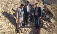 بازدید مسئولان جهاد کشاورزی لردگان از پروژه احداث کانال آبرسانی روستای سرقلعه