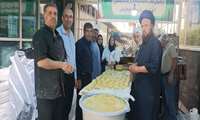 برپایی موکب پخت نان محلی کاکولی در وزارت جهاد کشاورزی؛ تقدیر از زحمات فعالین قرارگاه فرهنگی سیدالشهدا (ع) در پذیرایی از تشییع‌کنندگان شهید آیت‌الله خامنه‌ای