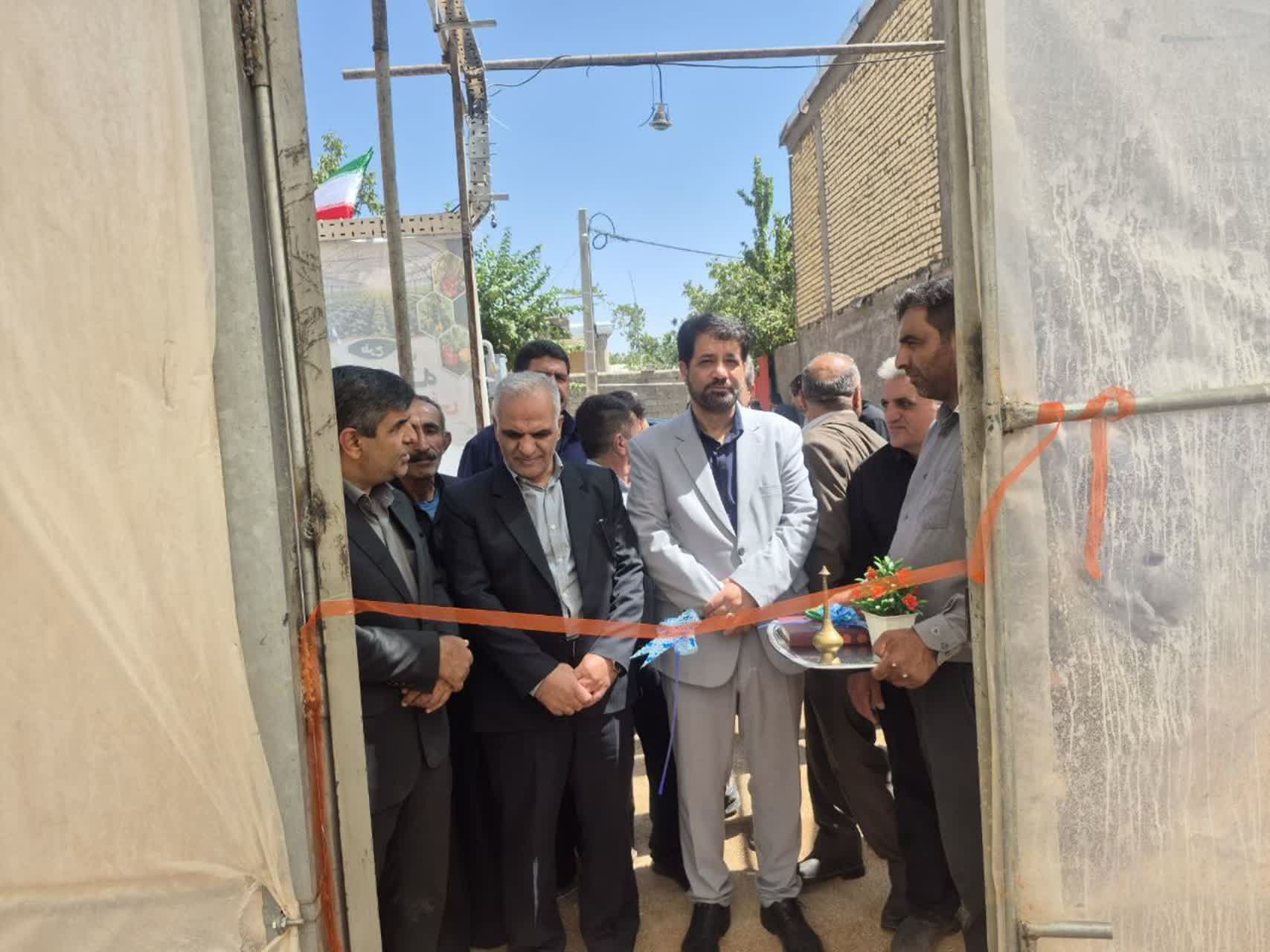 همزمان با هفته دولت؛ گلخانه سبزی و صیفی ۱۸۴۳ مترمربعی به بهره‌برداری رسید